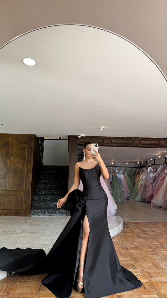 VESTIDO ELITE COLLECTION 25325 BLACK