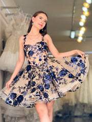VESTIDO CORTO ELITE COLLECTION 1247 NAVY