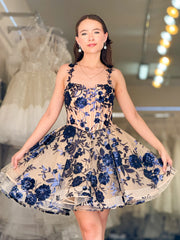 VESTIDO CORTO ELITE COLLECTION 1247 NAVY